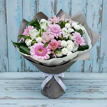 Букет цветов из:  Герберы, Альстромерии и Хризантемы в Колобово