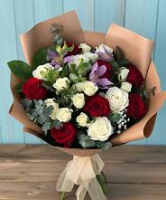 Букет цветов из:  Розы и Альстромерии в Колобово