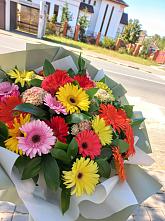 Букет цветов из:  Герберы #REPLACE_PRED# Колобово