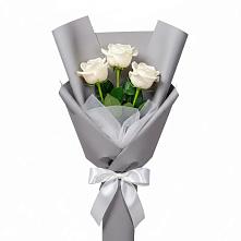 Букет 3 белые розы #REPLACE_PRED# Колобово
