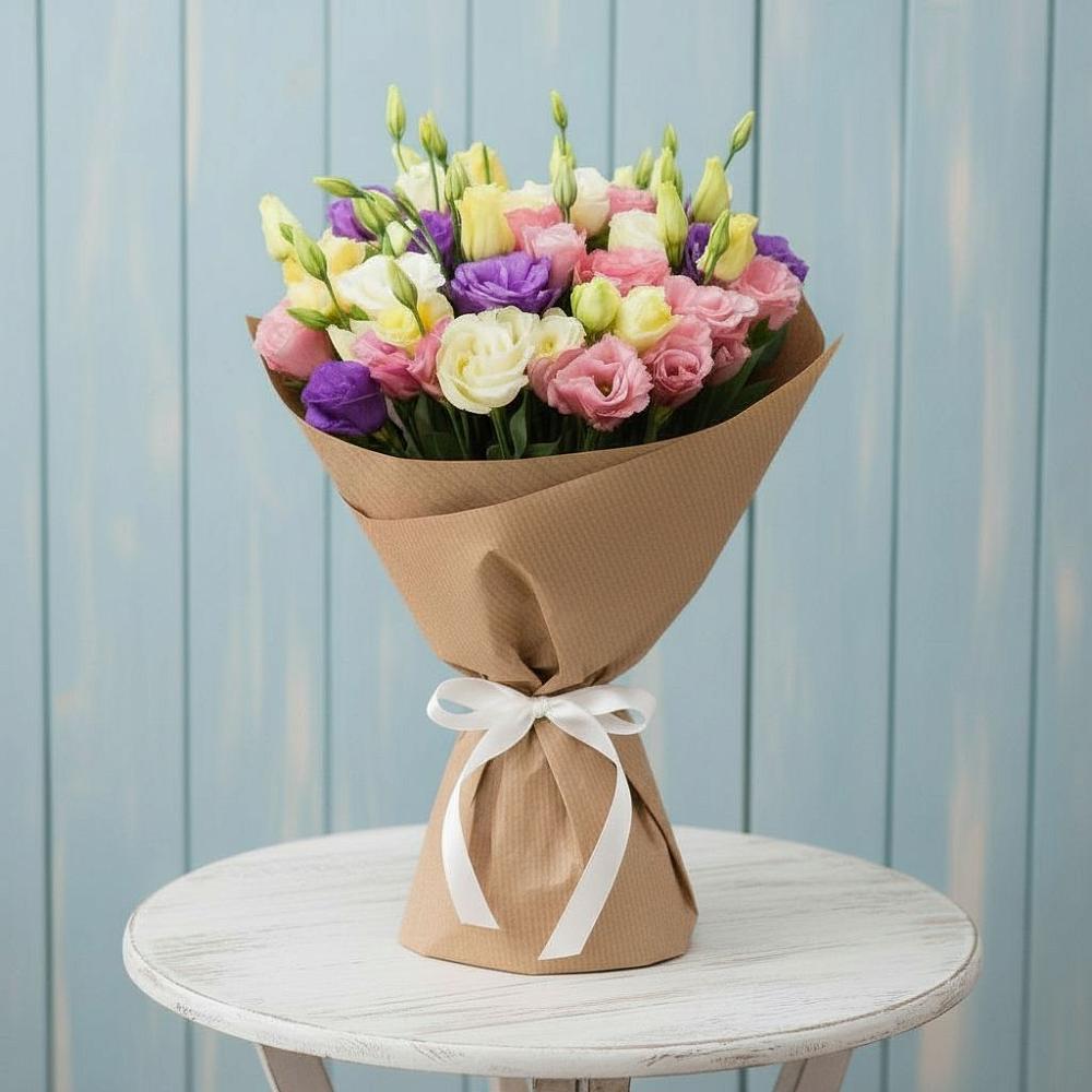 Букет цветов из: Лизиантусы в Колобово