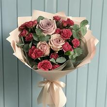 Букет цветов из:  Гвоздики и Розы #REPLACE_PRED# Колобово