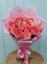Букет 15 Розовых роз Равель в Колобово