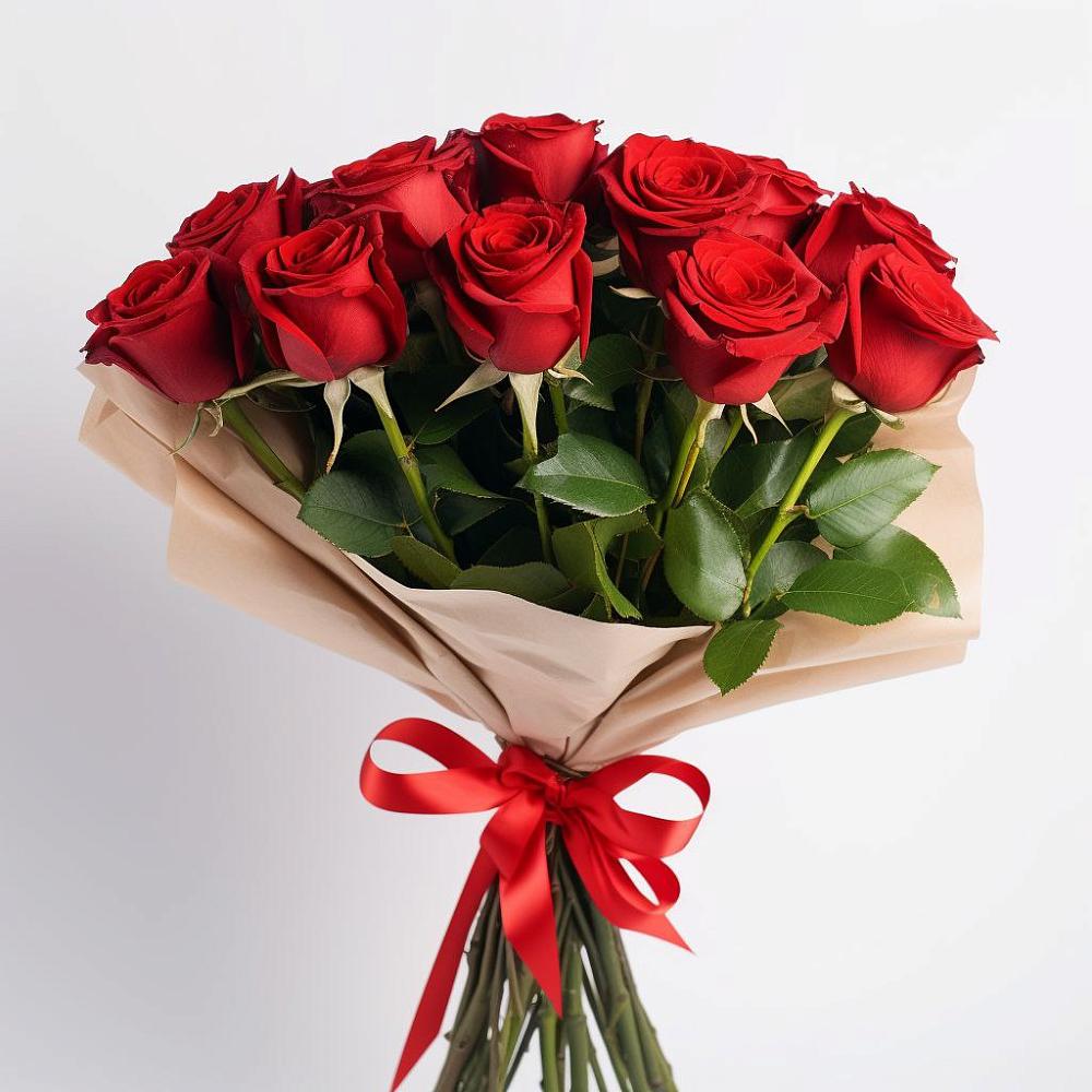Букет 11 Красных роз Эдлесс Лав в Колобово