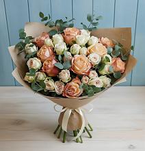 Букет цветов из:  Альстромерии и Розы в Колобово
